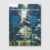 磁気グリーティングカードの確認と推奨 (正面)