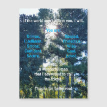 磁気グリーティングカードの確認と推奨