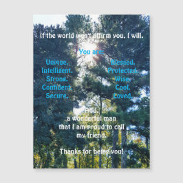 磁気グリーティングカードの確認と推奨