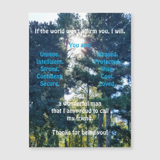 磁気グリーティングカードの確認と推奨 (正面)