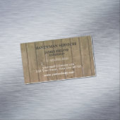 磁気シンプルな木の板の便利屋 マグネット名刺 (インサイチュ)