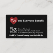 磁気ハートエネルギー 名刺 (裏面)