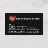 磁気ハートエネルギー 名刺 (裏面)