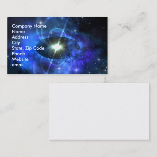 磁気パルス星型名刺 名刺 (正面/裏面)
