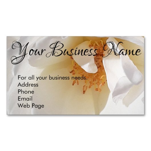 磁気ビジネス・カード – セルフ・プロモーション マグネット名刺 (正面)