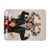 磁気ファミリフォトフレーム |父の日の写真 マグネット (横)