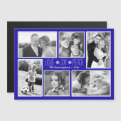 磁気ファミリークリスマスシックス写真カード (正面/裏面)