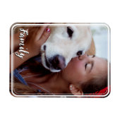 磁気ファミリーフォトマグネットカスタム文字 マグネット (横)