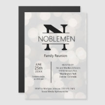 磁気ファミリー懇親会モミニマルノグラム銀