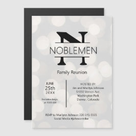 磁気ファミリー懇親会モミニマルノグラム銀