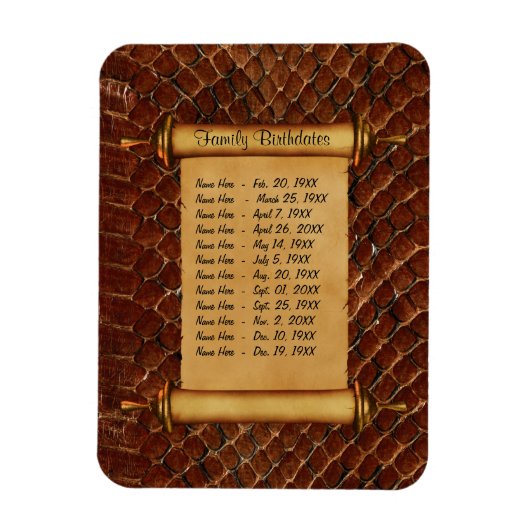 磁気ファミリ誕生日リマインダカスタマイズー – マグネット (縦)