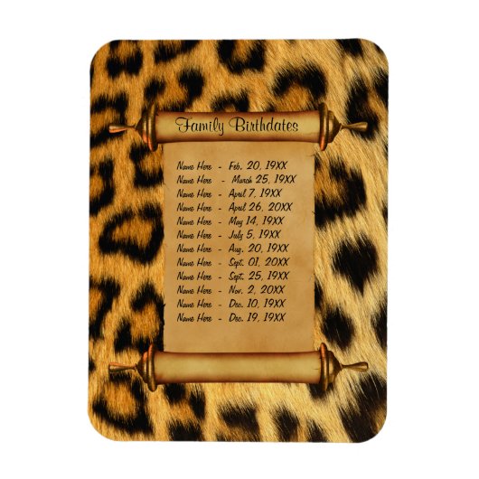 磁気ファミリ誕生日リマインダカスタマイズー –  マグネット (縦)