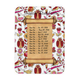 磁気ファミリ誕生日リマインダカスタマイズー –  マグネット