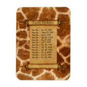 磁気ファミリ誕生日リマインダカスタマイズー –  マグネット (縦)