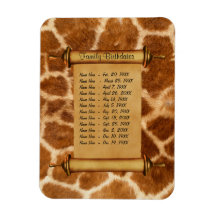 磁気ファミリ誕生日リマインダカスタマイズー – 