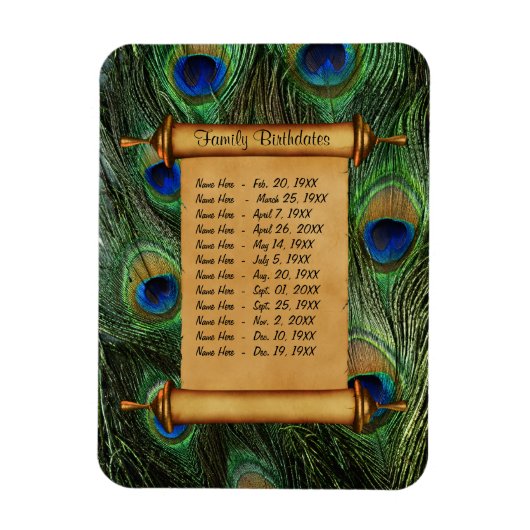 磁気ファミリ誕生日リマインダカスタマイズー –  マグネット (縦)