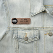 磁気フェイクブロンズ金属従業員名タグ 名札 (インサイチュ)