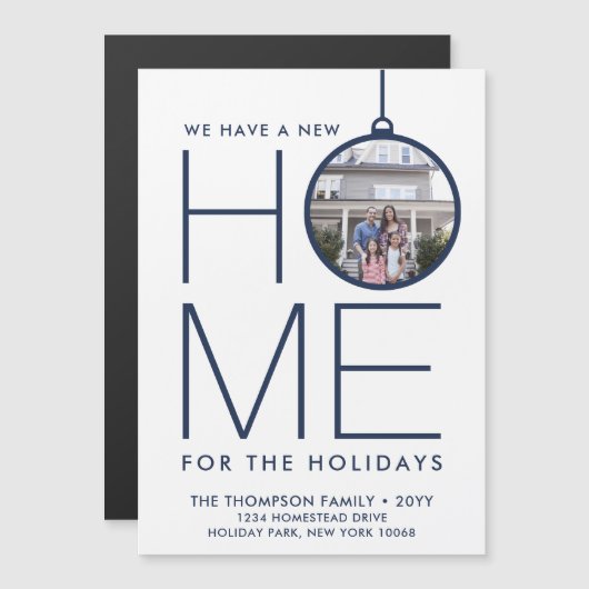 磁気フォトホリモダンティミニマルームービングカード (正面/裏面)