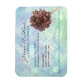 磁気ブルークリーニングサービス名刺 マグネット (縦)