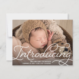 磁気ベビーモダン誕生発表 マグネット招待状