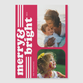 磁気メリーおよび明るいレトロマゼンタフォトカード