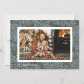 磁気メリークリスマススクリプトベリーフォトカード マグネット招待状 (正面)