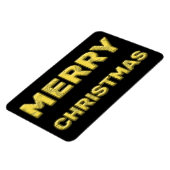 磁気メリークリスマス金ゴールド マグネット (左側)
