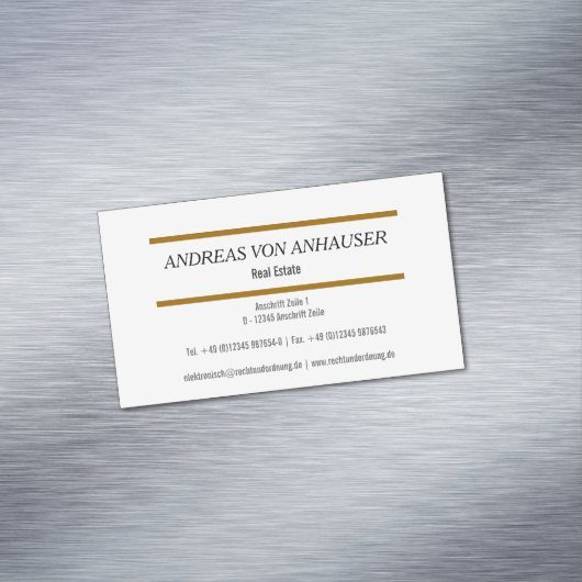 磁気モダンカード マグネット名刺 (インサイチュ)