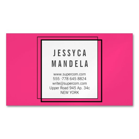 磁気モダンカード マグネット名刺 (正面)