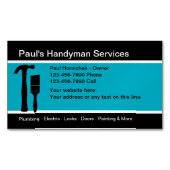 磁気モダン名刺の取扱い マグネット名刺 (正面)