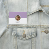 磁気会社ロゴ従業員の写真名タグ 名札 (インサイチュ)