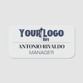磁気会社名タグ – 従業員カスタムバッジ 名札 (正面)