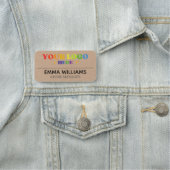 磁気会社従業員クラフト素朴 名札 (インサイチュ)