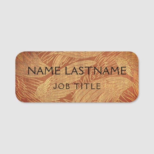 磁気会社従業員スタッフプロフェッショナル名 名札 (正面)