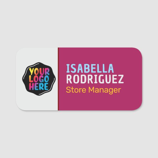 磁気会社従業員スタッフプロフェッショナル 名札 (正面)