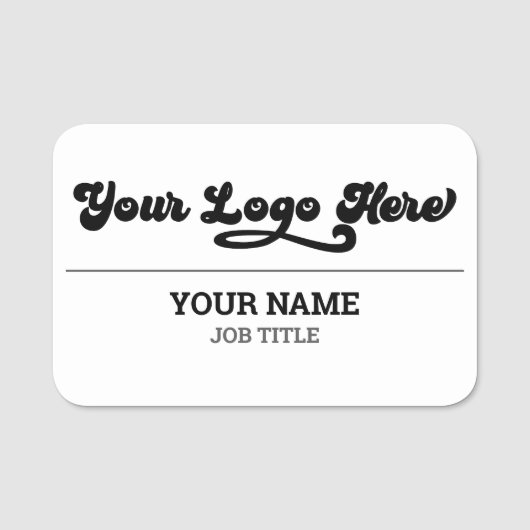磁気会社従業員名タグ 名札 (正面)
