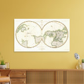 磁気偏角を示す突起 キャンバスプリント (インサイチュ (リビング))