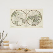 磁気偏角を示す突起 ポスター (キッチン)