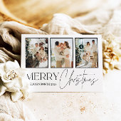 磁気写真クリスマスカード、メリークリスマス