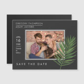 磁気写真熱帯パームミニマル救リスト日 (正面/裏面)