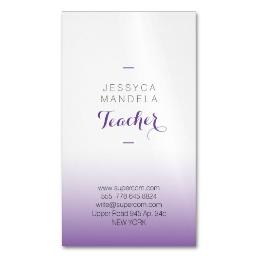 磁気名刺先生 マグネット名刺 (正面縦)