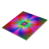 磁気圏カラフル虹フラクタルアート タイル (側面)