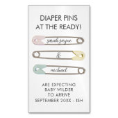 磁気妊娠告知25 Pkミニカード マグネット名刺 (正面縦)