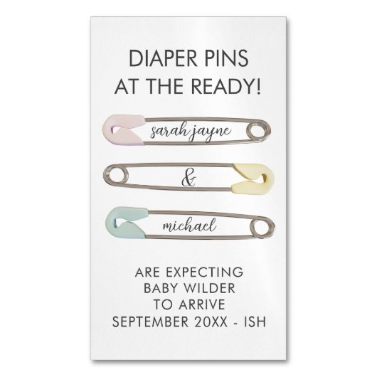 磁気妊娠告知25 Pkミニカード マグネット名刺 (正面縦)