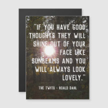 磁気式カスタマイズ可能なアップ引用文- Roald Dahl