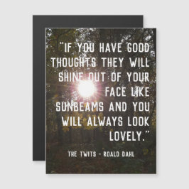 磁気式カスタマイズ可能なアップ引用文- Roald Dahl