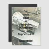 磁気式グリーティングカードのサポート (正面/裏面)