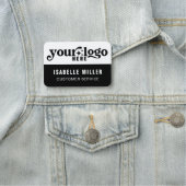 磁気従業員名会社のロゴ 名札 (インサイチュ)