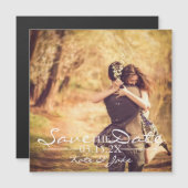 磁気招待状 – 写真の保存日付 マグネット招待状 (正面/裏面)