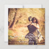 磁気招待状 – 写真の保存日付 マグネット招待状 (正面)